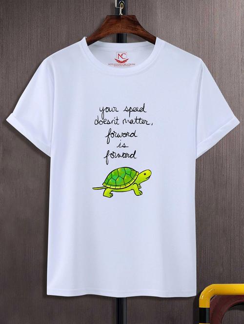 unisex typographic print t-shirt - 20846885 - Standard Image - 0
