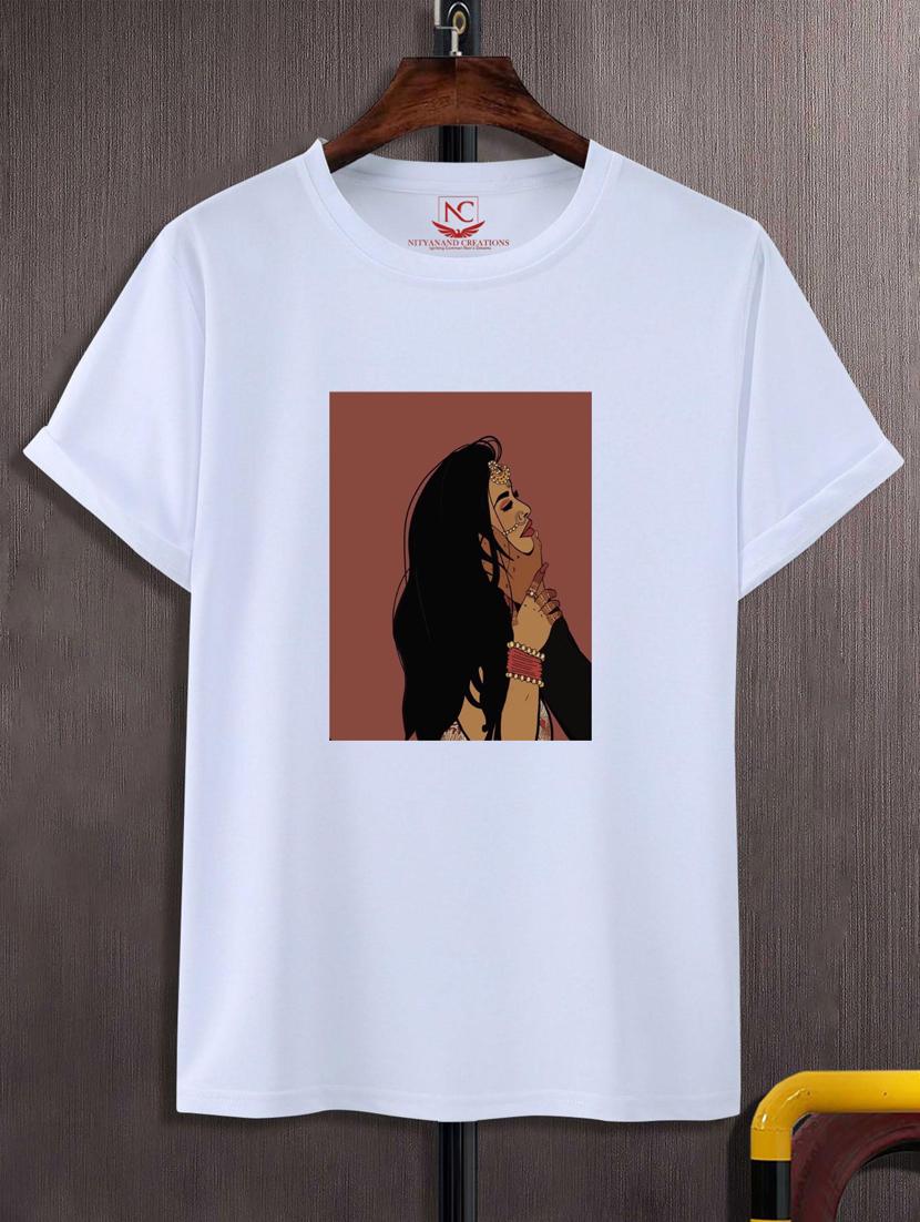unisex white graphic printed t-shirt - 20846886 -  Zoom Image - 0