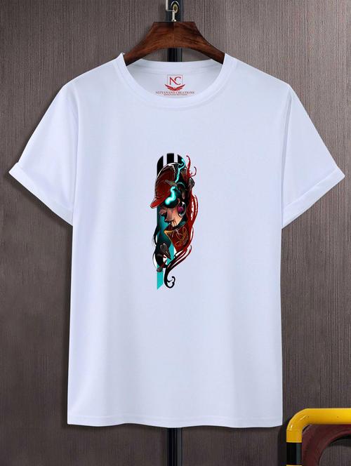 unisex white graphic printed t-shirt - 20846894 - Standard Image - 0
