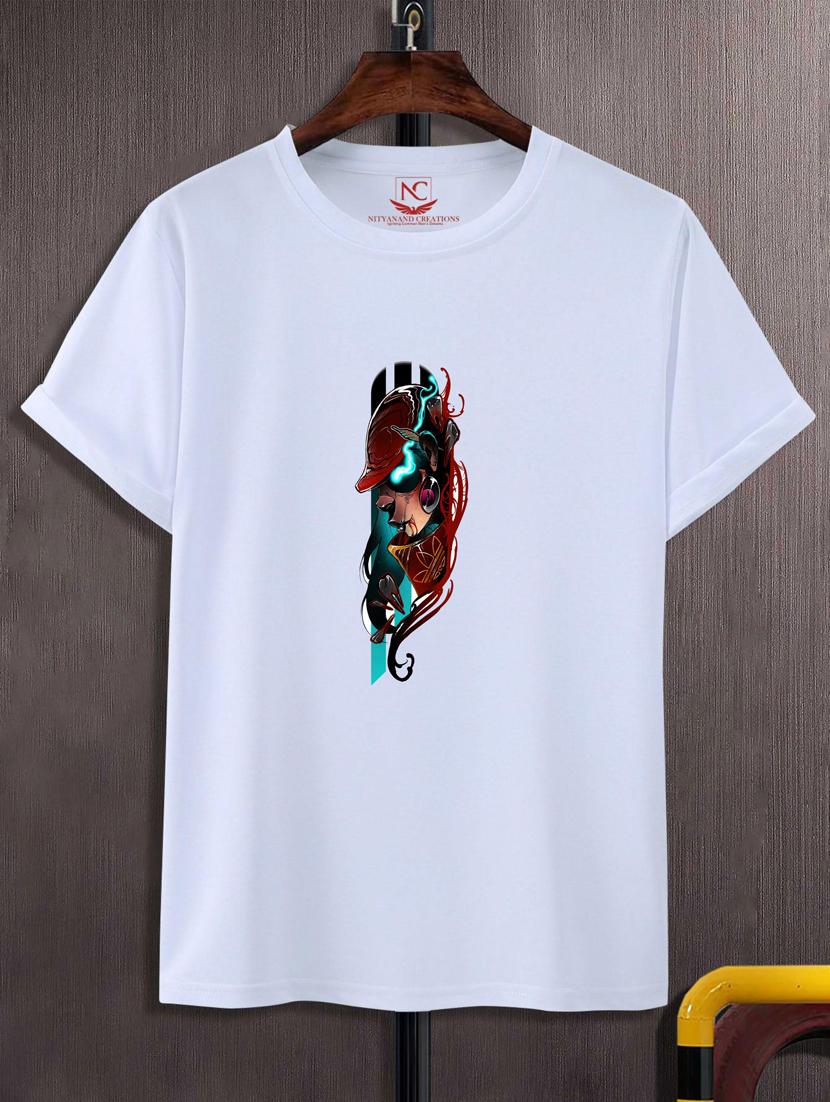unisex white graphic printed t-shirt - 20846894 - Zoom Image - 0