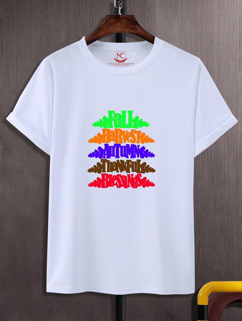 unisex white graphic printed t-shirt - 20846954 -  Zoom Image - 0