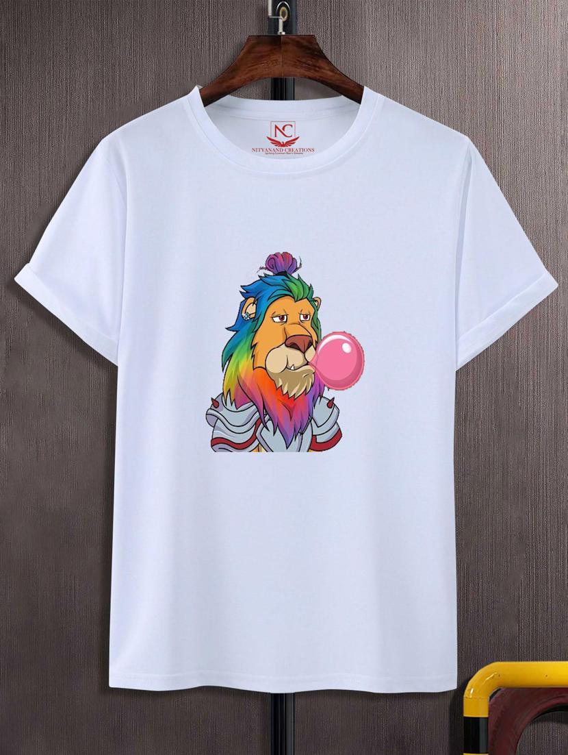 unisex white graphic printed t-shirt - 20847010 -  Zoom Image - 0