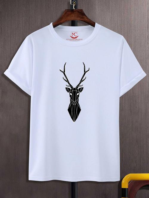 unisex white graphic printed t-shirt - 20847062 - Standard Image - 0