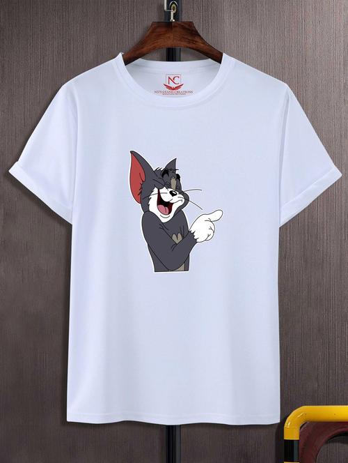 unisex white graphic printed t-shirt - 20847149 - Standard Image - 0