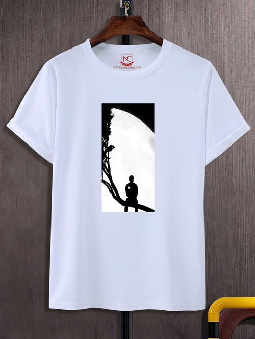 unisex white graphic printed t-shirt - 20847208 -  Standard Image - 0