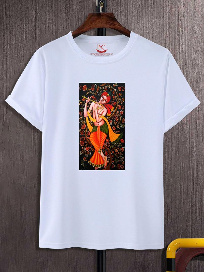 unisex white graphic printed t-shirt - 20847209 - Zoom Image - 0