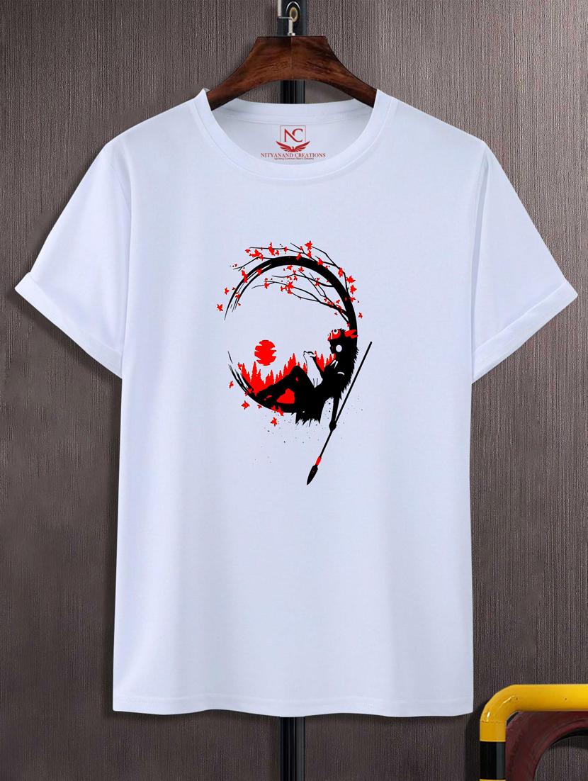 unisex white graphic printed t-shirt - 20847216 - Zoom Image - 0
