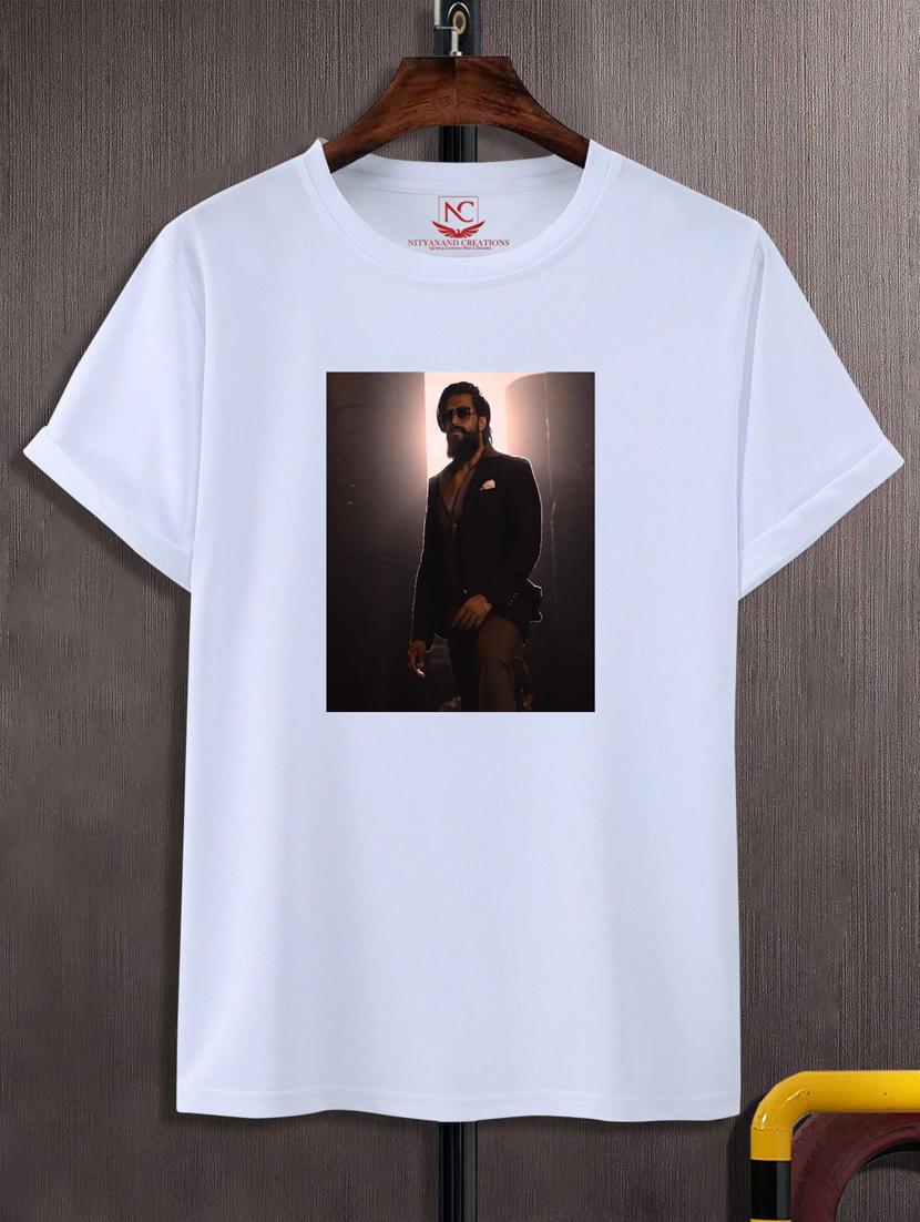 unisex white graphic printed t-shirt - 20847220 - Zoom Image - 0