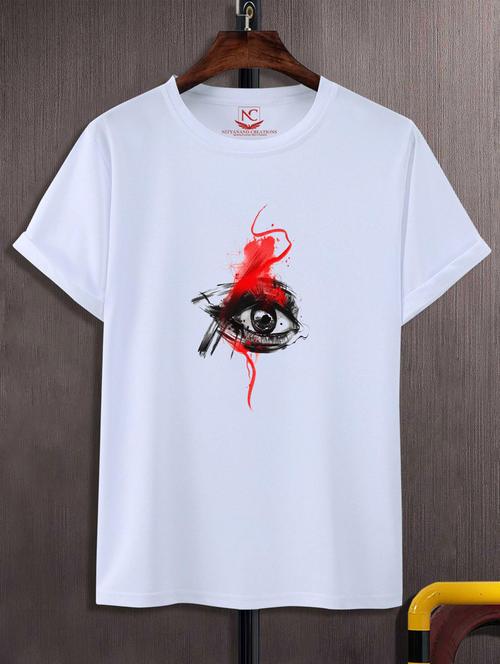 unisex white graphic printed t-shirt - 20847221 - Standard Image - 0