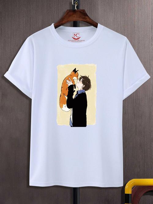 unisex white graphic printed t-shirt - 20847224 -  Standard Image - 0