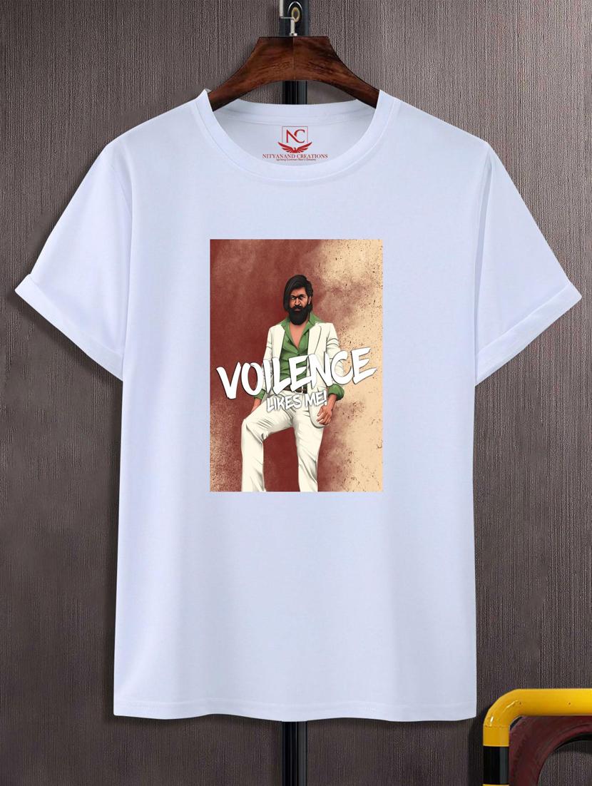 unisex white graphic printed t-shirt - 20847234 - Zoom Image - 0
