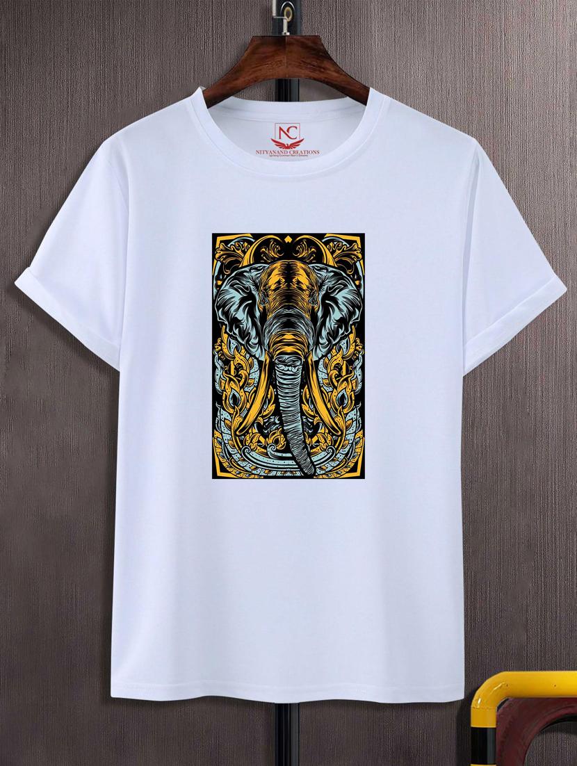 unisex white graphic printed t-shirt - 20847239 - Zoom Image - 0