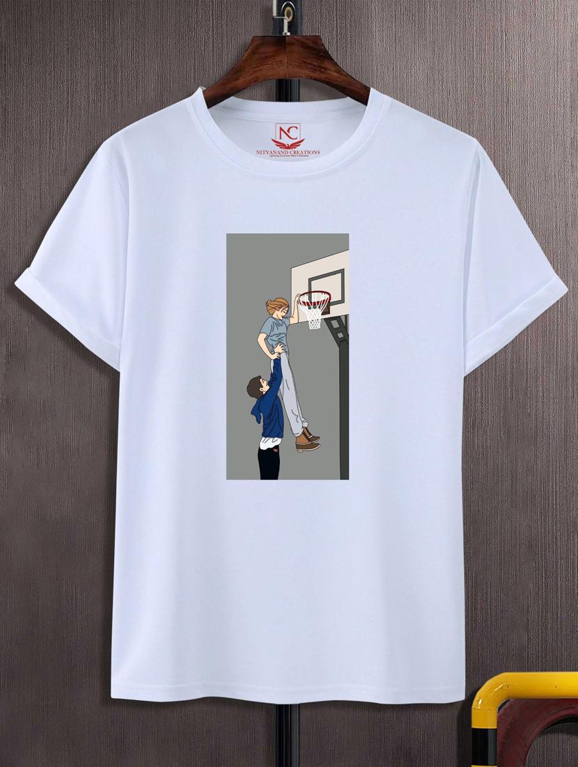 unisex white graphic printed t-shirt - 20847242 -  Zoom Image - 0