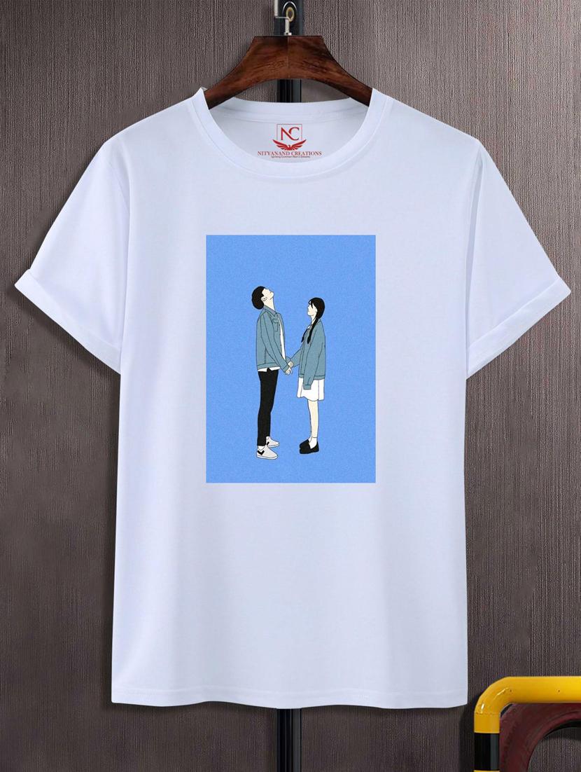unisex white graphic printed t-shirt - 20847250 -  Zoom Image - 0