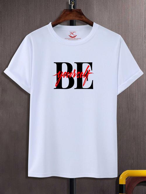 unisex white graphic printed t-shirt - 20847260 -  Standard Image - 0