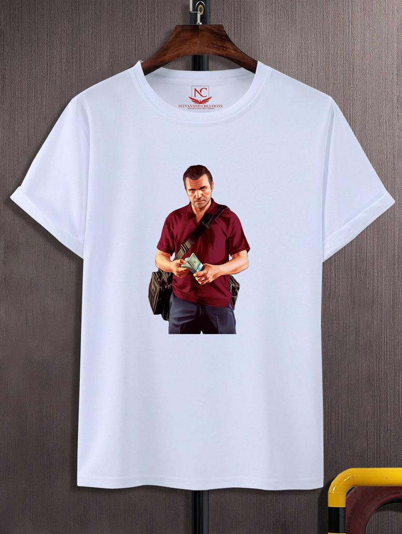 unisex white graphic printed t-shirt - 20847273 - Zoom Image - 0