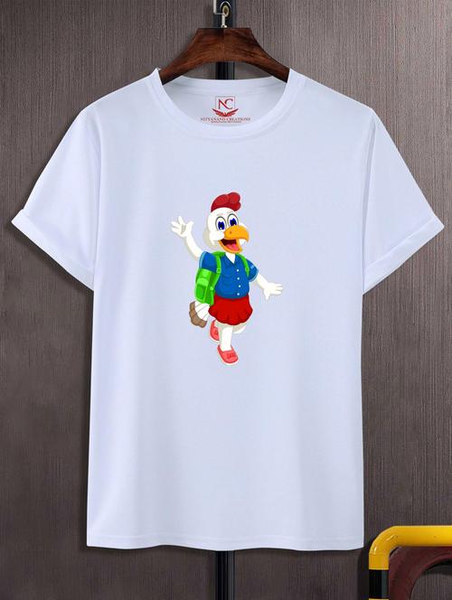 unisex white graphic printed t-shirt - 20847277 - Standard Image - 0