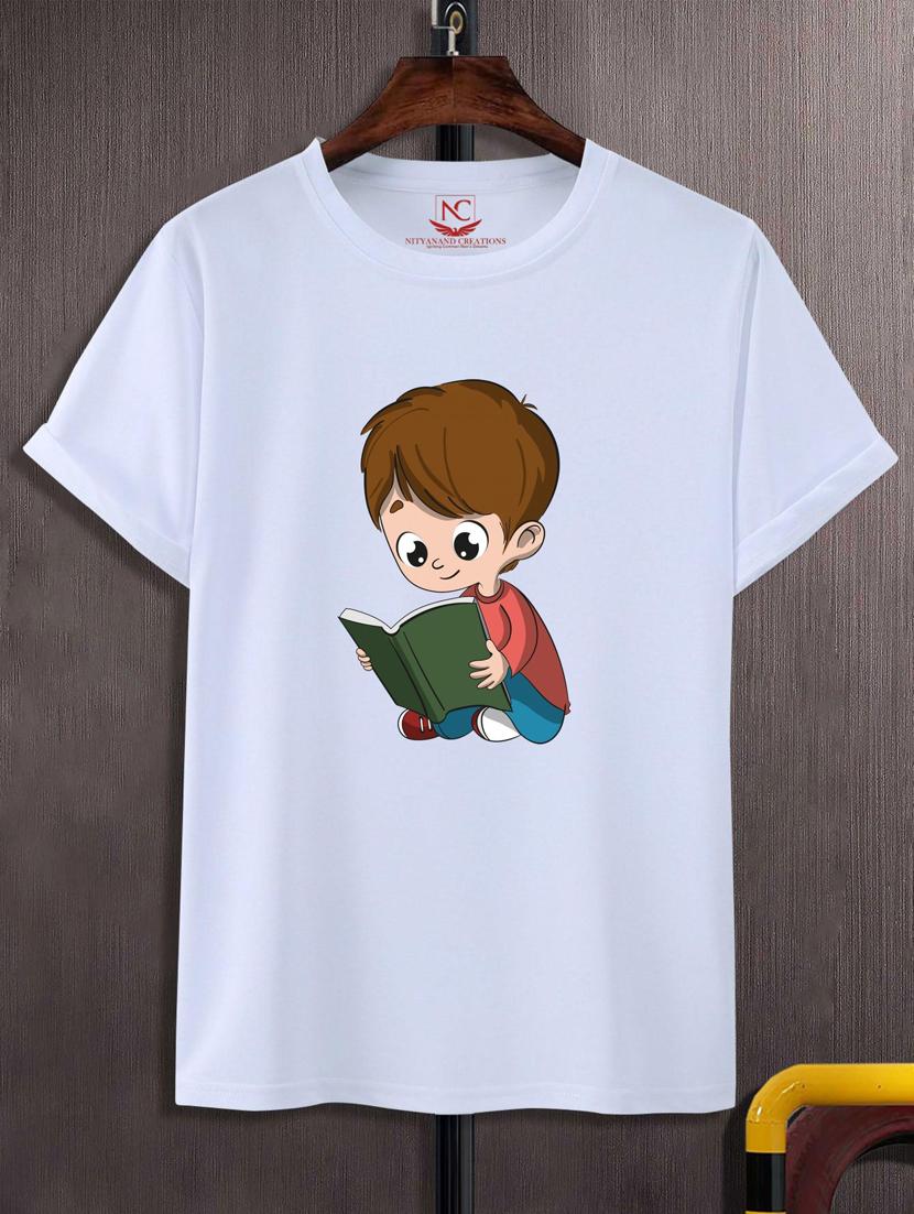 unisex white graphic printed t-shirt - 20847278 - Zoom Image - 0