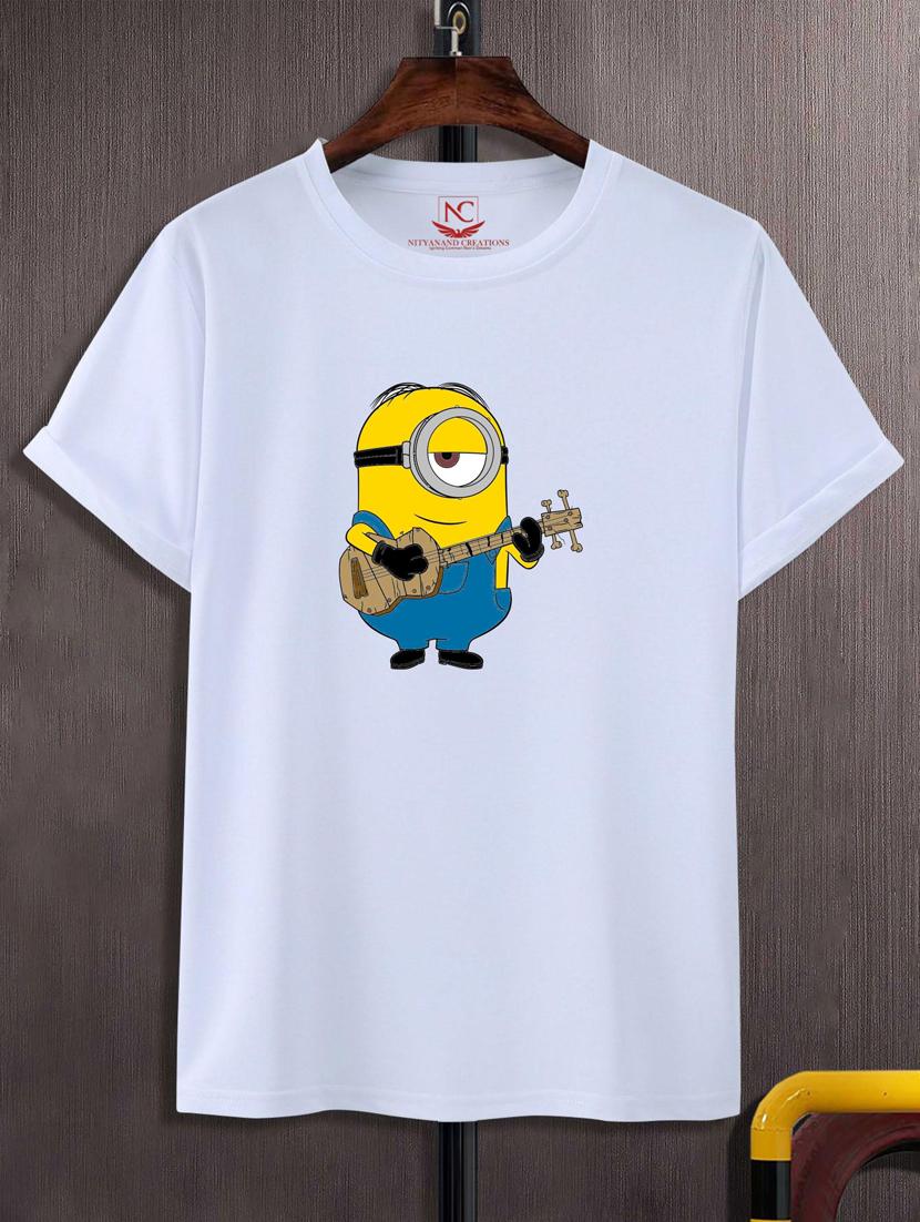 unisex white graphic printed t-shirt - 20847285 -  Zoom Image - 0