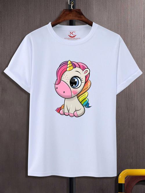 unisex white graphic printed t-shirt - 20847291 - Standard Image - 0