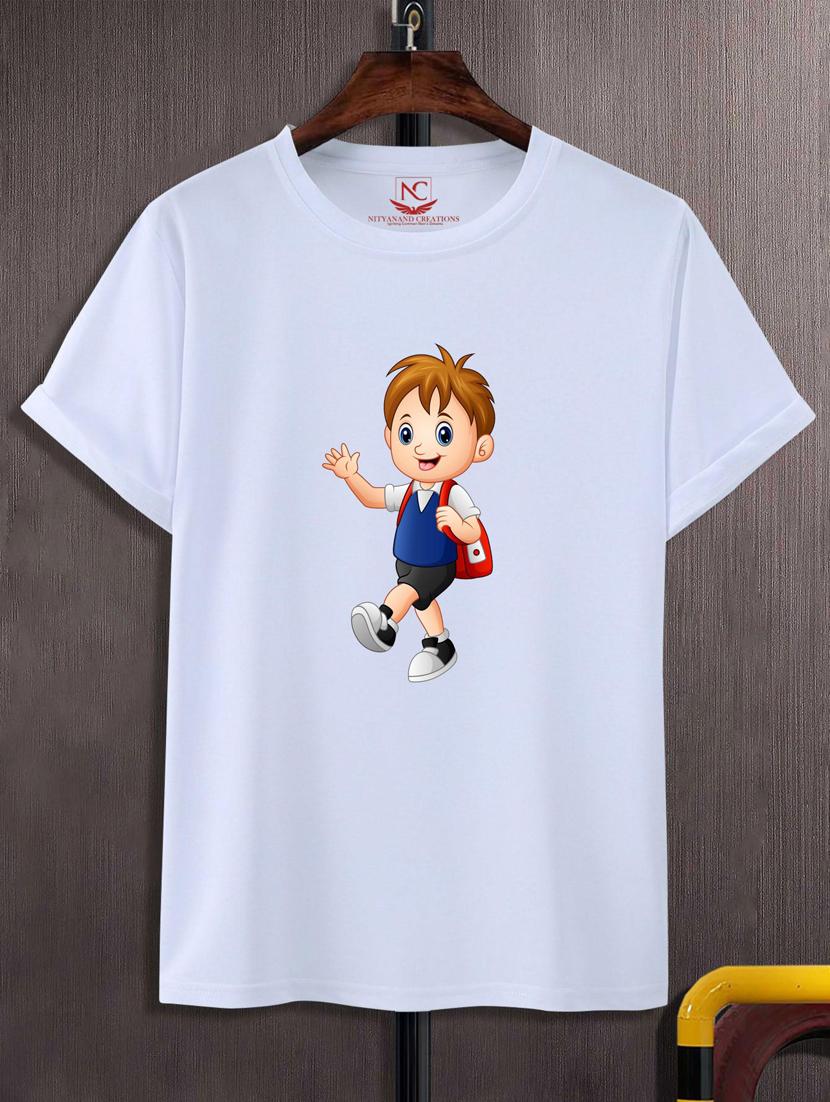 unisex white graphic printed t-shirt - 20847292 - Zoom Image - 0