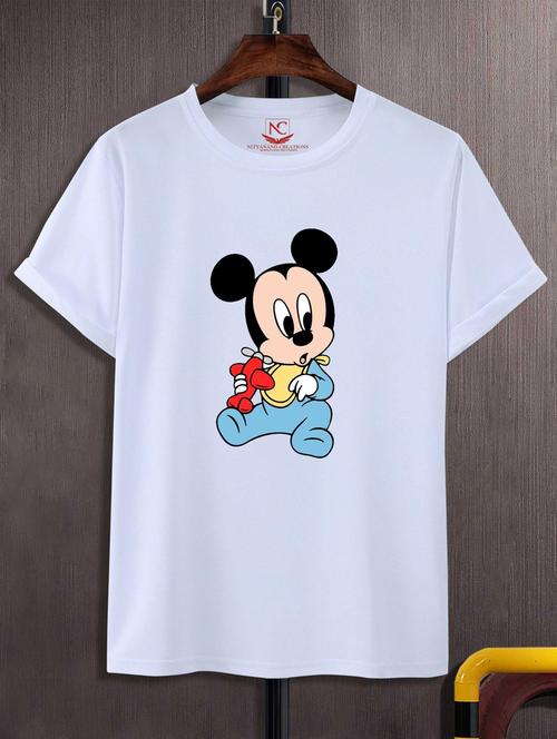 unisex white graphic printed t-shirt - 20847297 - Standard Image - 0