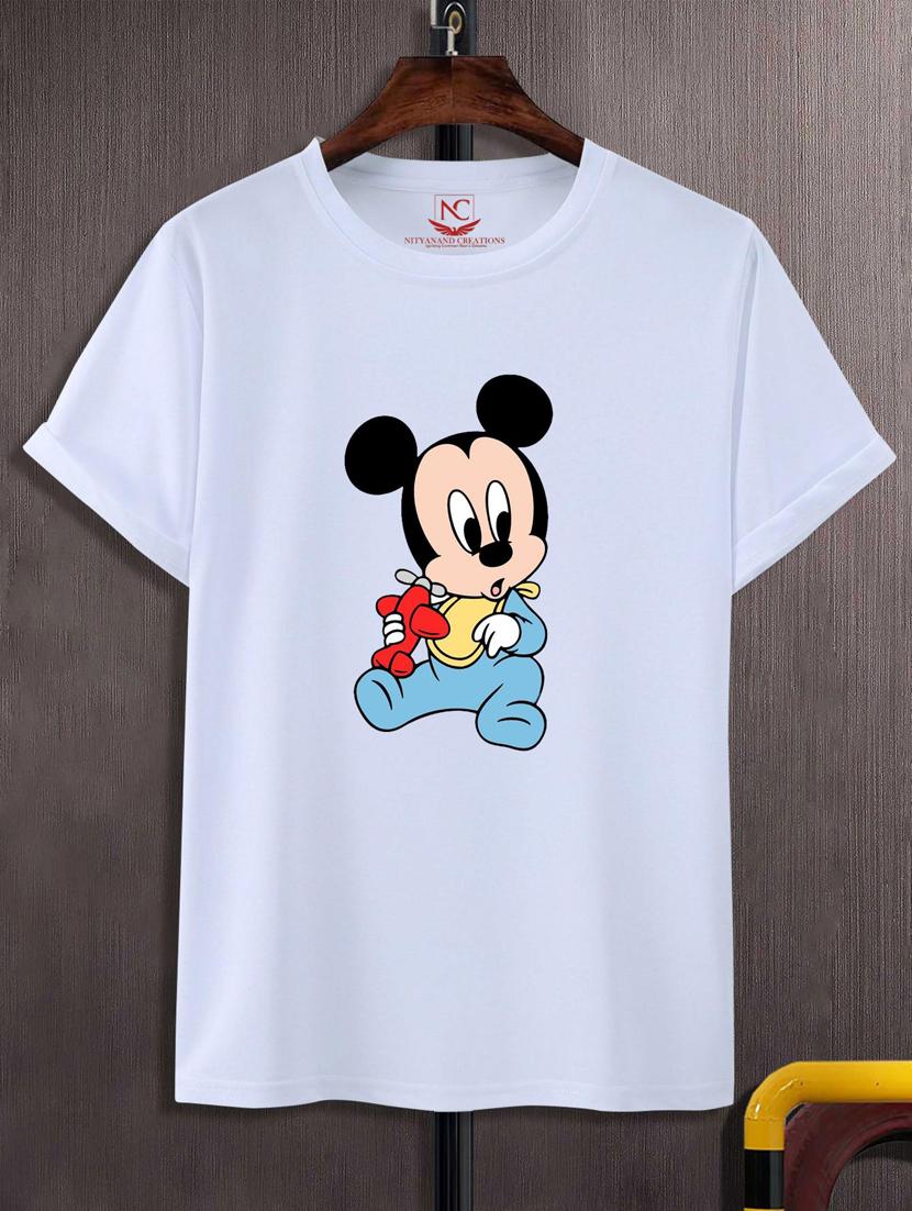 unisex white graphic printed t-shirt - 20847297 - Zoom Image - 0
