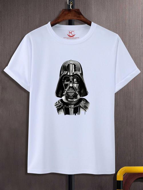 unisex white graphic printed t-shirt - 20847304 - Standard Image - 0