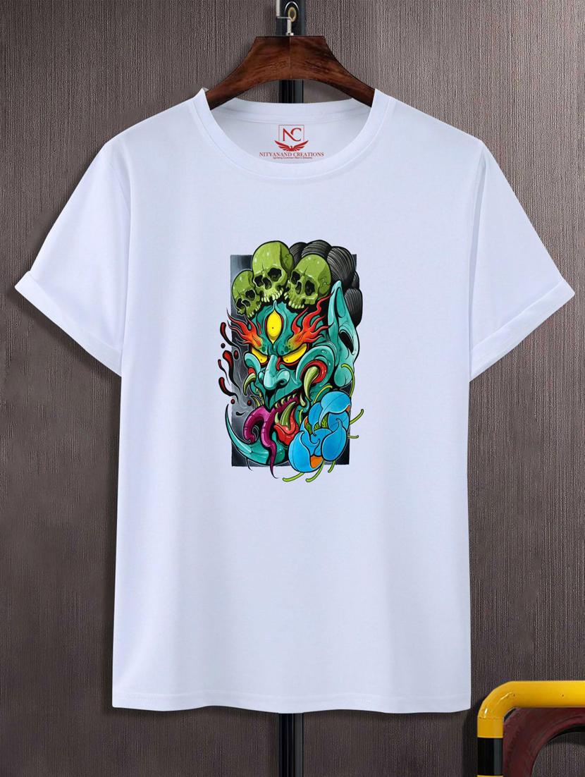 unisex white graphic printed t-shirt - 20847307 - Zoom Image - 0