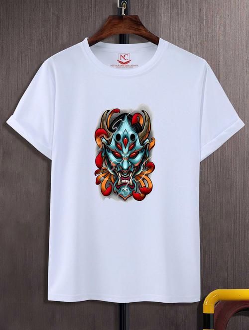 unisex white graphic printed t-shirt - 20847309 -  Standard Image - 0