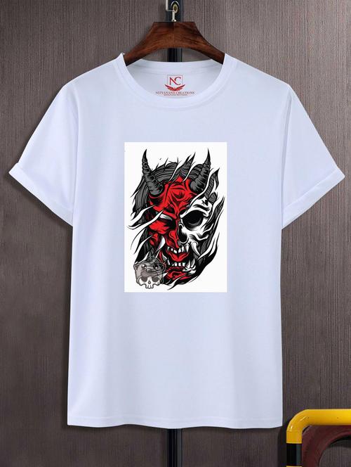 unisex white graphic printed t-shirt - 20847310 - Standard Image - 0