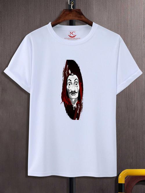 unisex white graphic printed t-shirt - 20847313 - Standard Image - 0