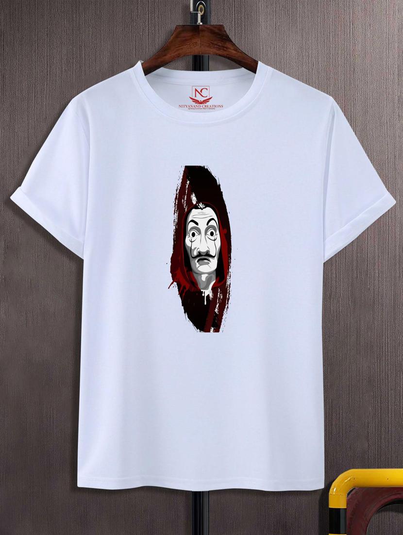 unisex white graphic printed t-shirt - 20847313 - Zoom Image - 0