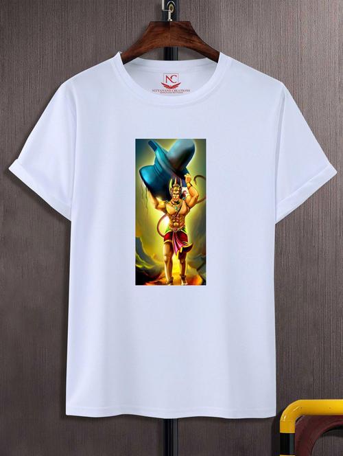 unisex white graphic printed t-shirt - 20847321 - Standard Image - 0