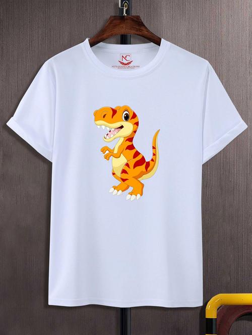unisex white graphic printed t-shirt - 20847328 - Standard Image - 0