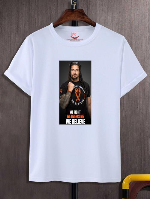 unisex white graphic printed t-shirt - 20847345 - Standard Image - 0