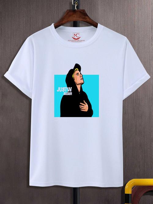 unisex white graphic printed t-shirt - 20847349 -  Standard Image - 0