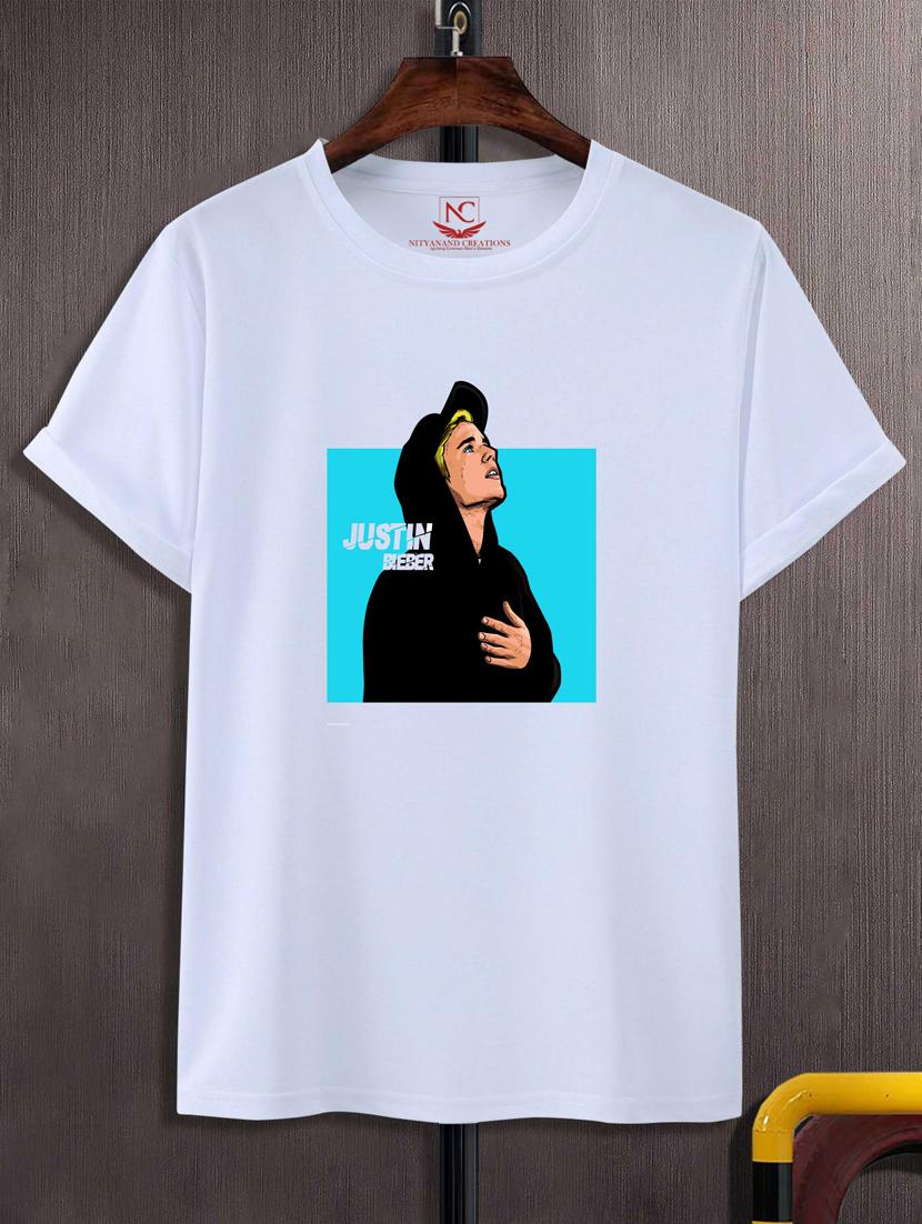 unisex white graphic printed t-shirt - 20847349 -  Zoom Image - 0