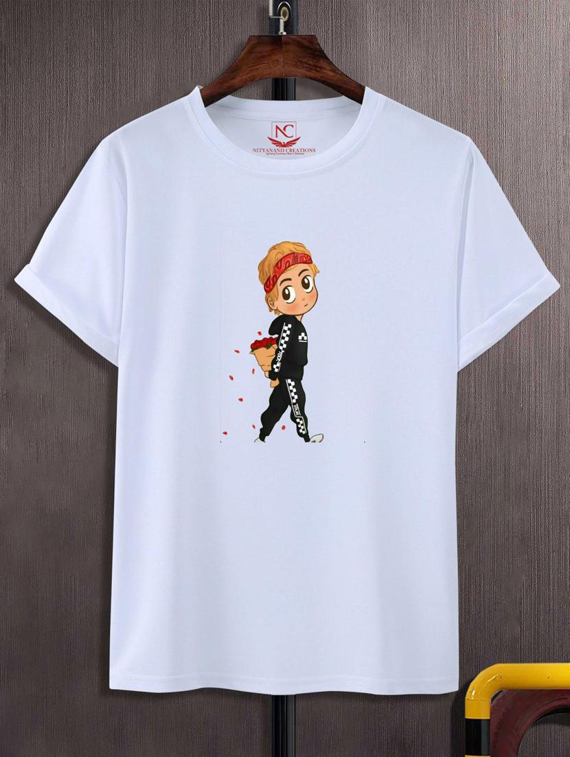 unisex white graphic printed t-shirt - 20847350 -  Zoom Image - 0