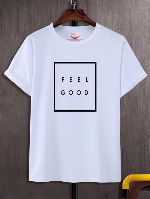 unisex white printed t-shirt - 20847363 -  Standard Image - 0