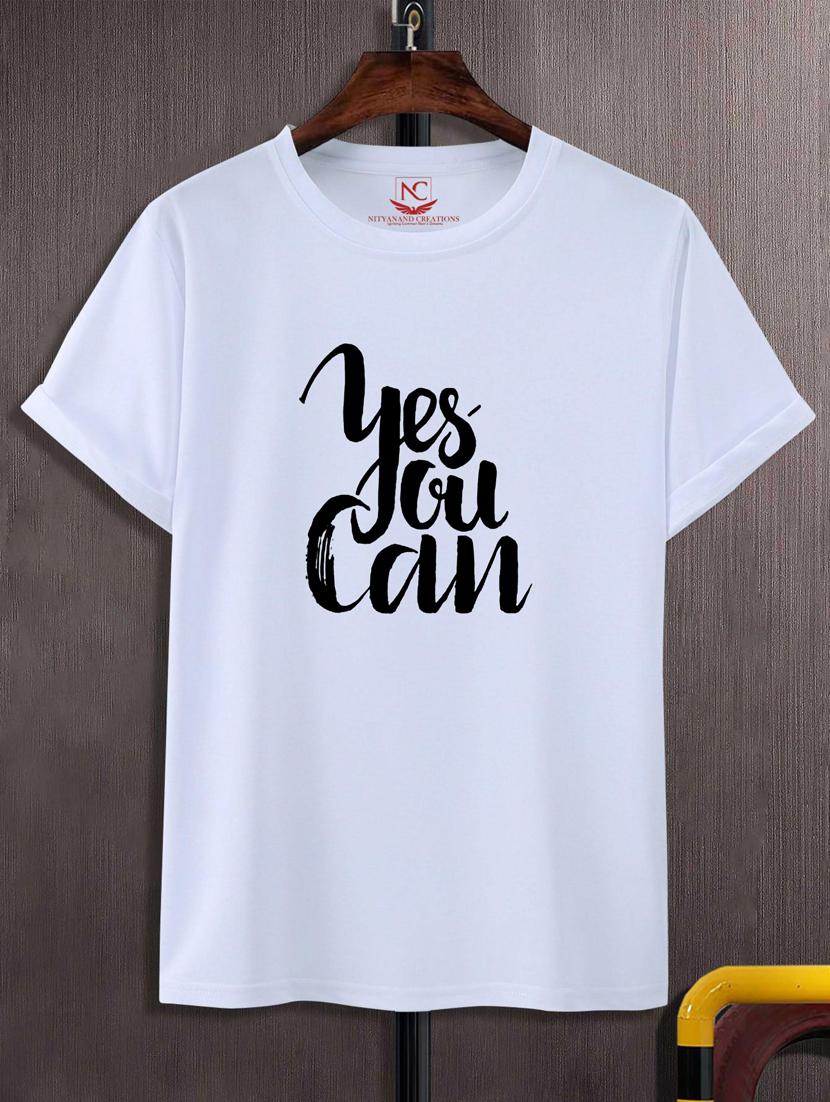 unisex white graphic printed t-shirt - 20847365 - Zoom Image - 0