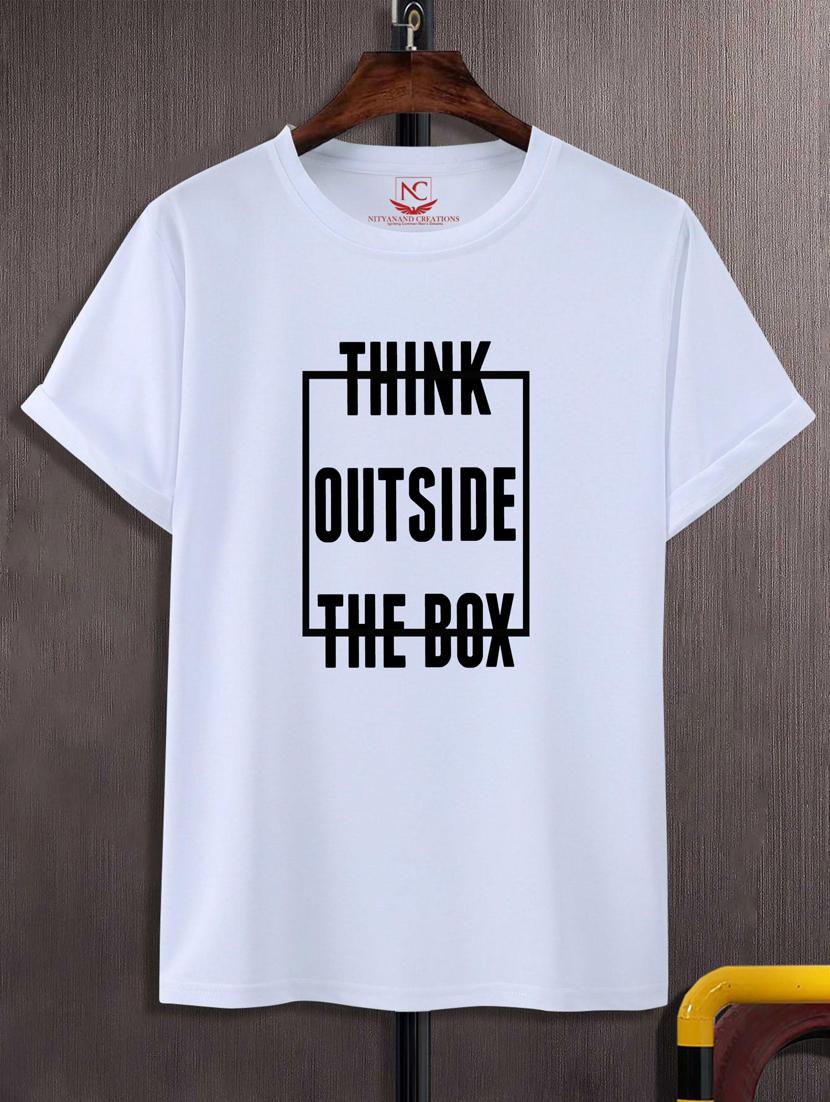 unisex white graphic printed t-shirt - 20847366 - Zoom Image - 0