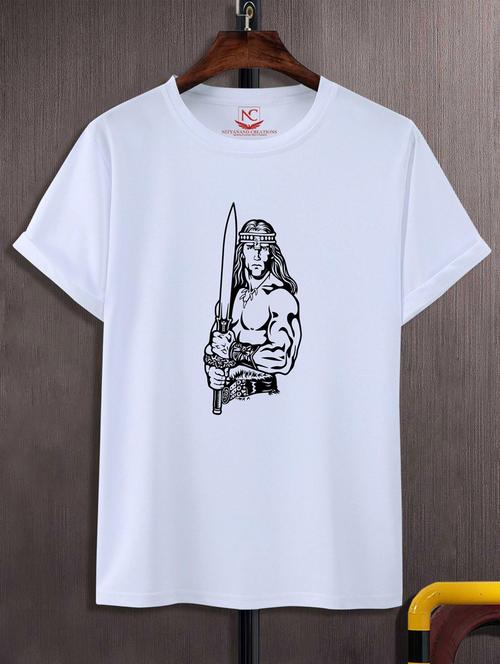unisex white graphic printed t-shirt - 20847378 - Standard Image - 0