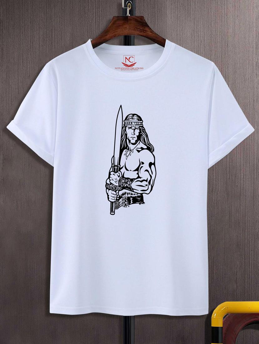 unisex white graphic printed t-shirt - 20847378 - Zoom Image - 0
