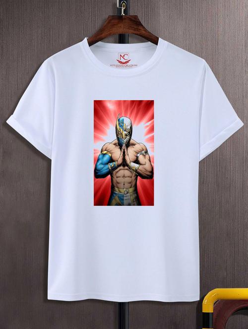 unisex white graphic print t-shirt - 20847393 - Standard Image - 0