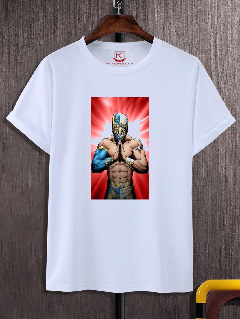 unisex white graphic print t-shirt - 20847393 - Zoom Image - 0