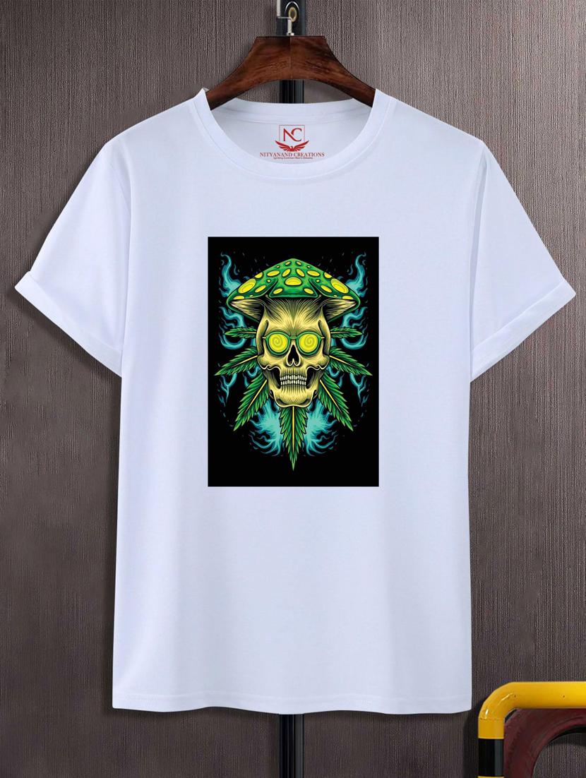 unisex white graphic printed t-shirt - 20847406 - Zoom Image - 0