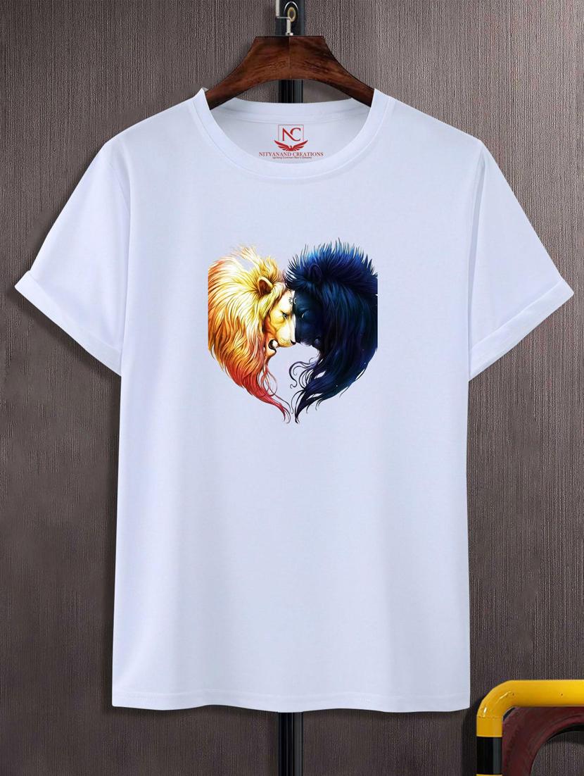 unisex white graphic printed t-shirt - 20847415 - Zoom Image - 0