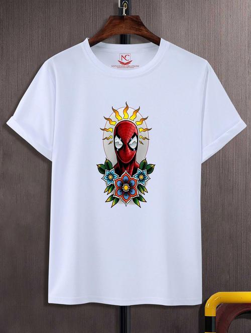 unisex white graphic printed t-shirt - 20847421 -  Standard Image - 0