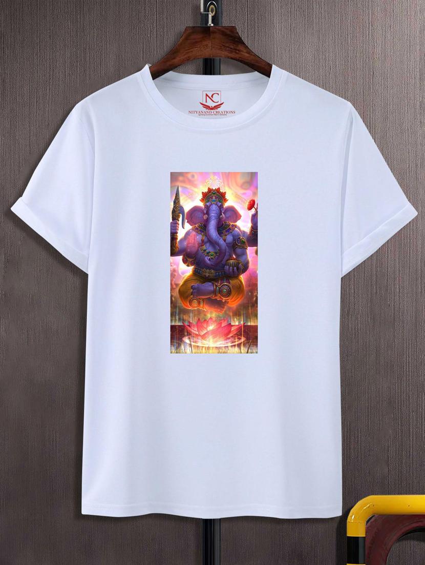 unisex white graphic print t-shirt - 20847423 - Zoom Image - 0
